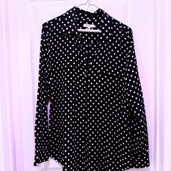 Equipment Silk Polka Dot Large Button Down - Picture 1 of 5